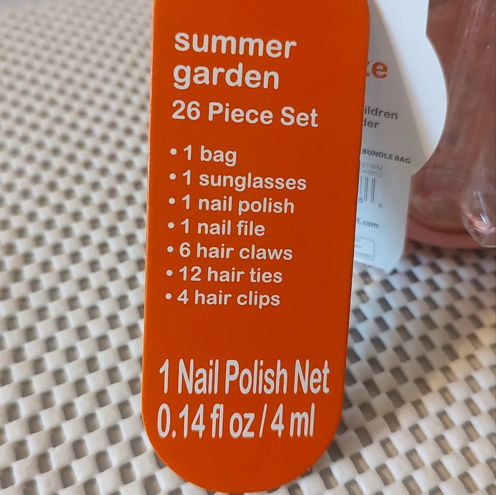 Wonder Nation Girls Floral Accessories Set 26pcs Set NWT Purse Summer Garden